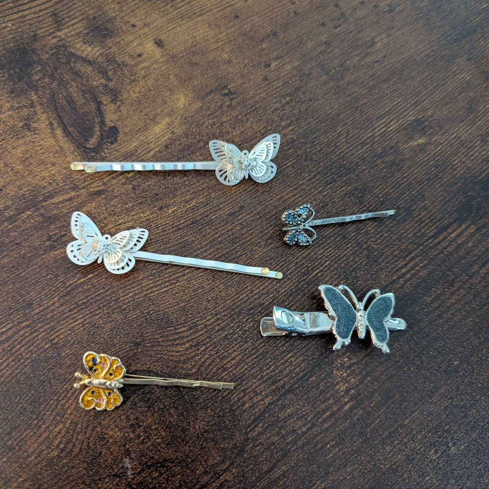 Lot Of Super Cute Butterfly Bobby Pins/Barrett